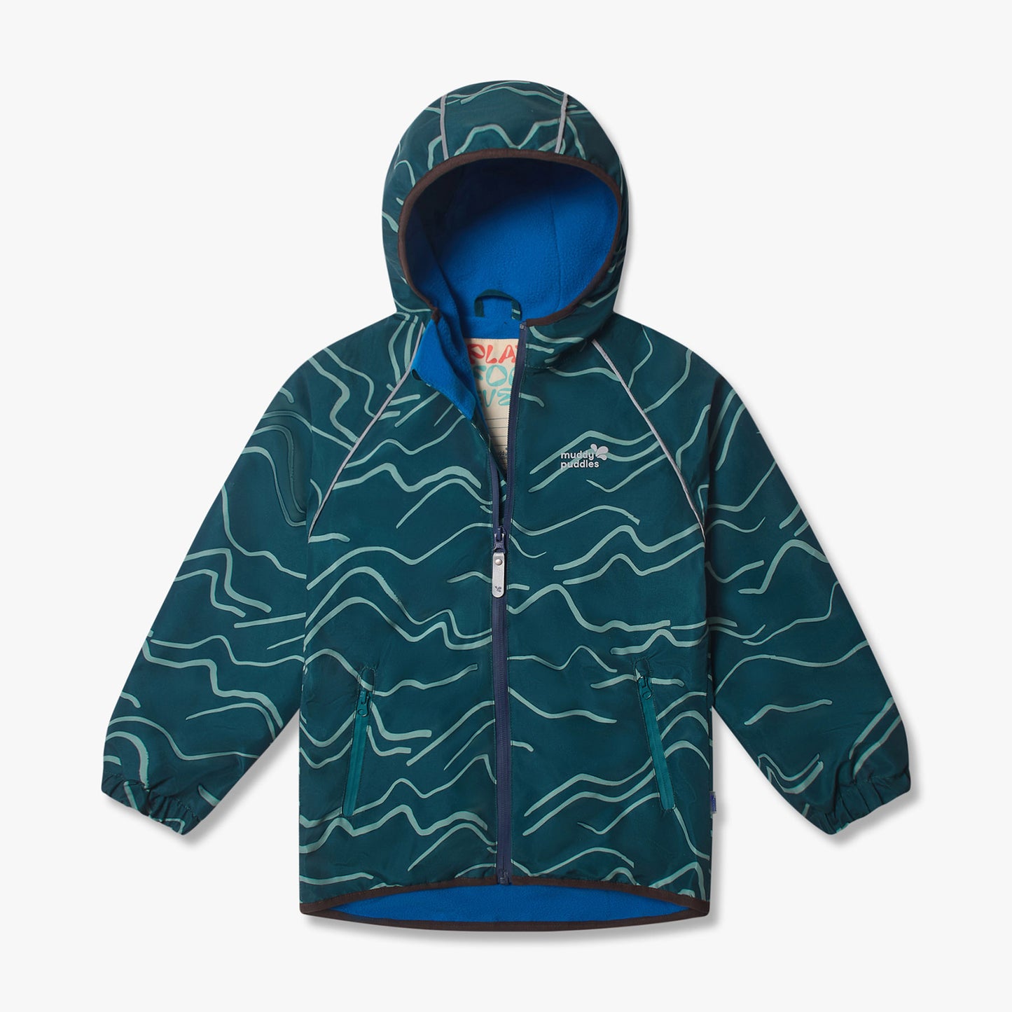 EcoSplash Fleece Lined Waterproof Jacket Dark Green