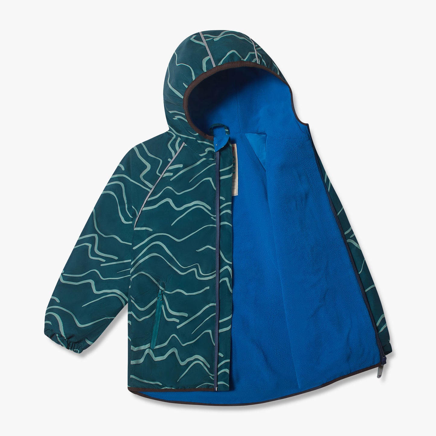 EcoSplash Fleece Lined Waterproof Jacket Dark Green