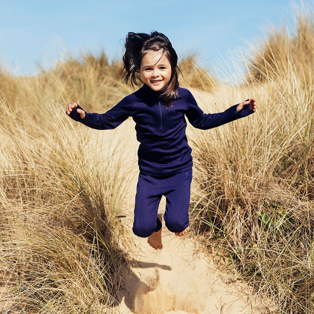 Kids Thermal Leggings Navy Kids Muddy Puddles