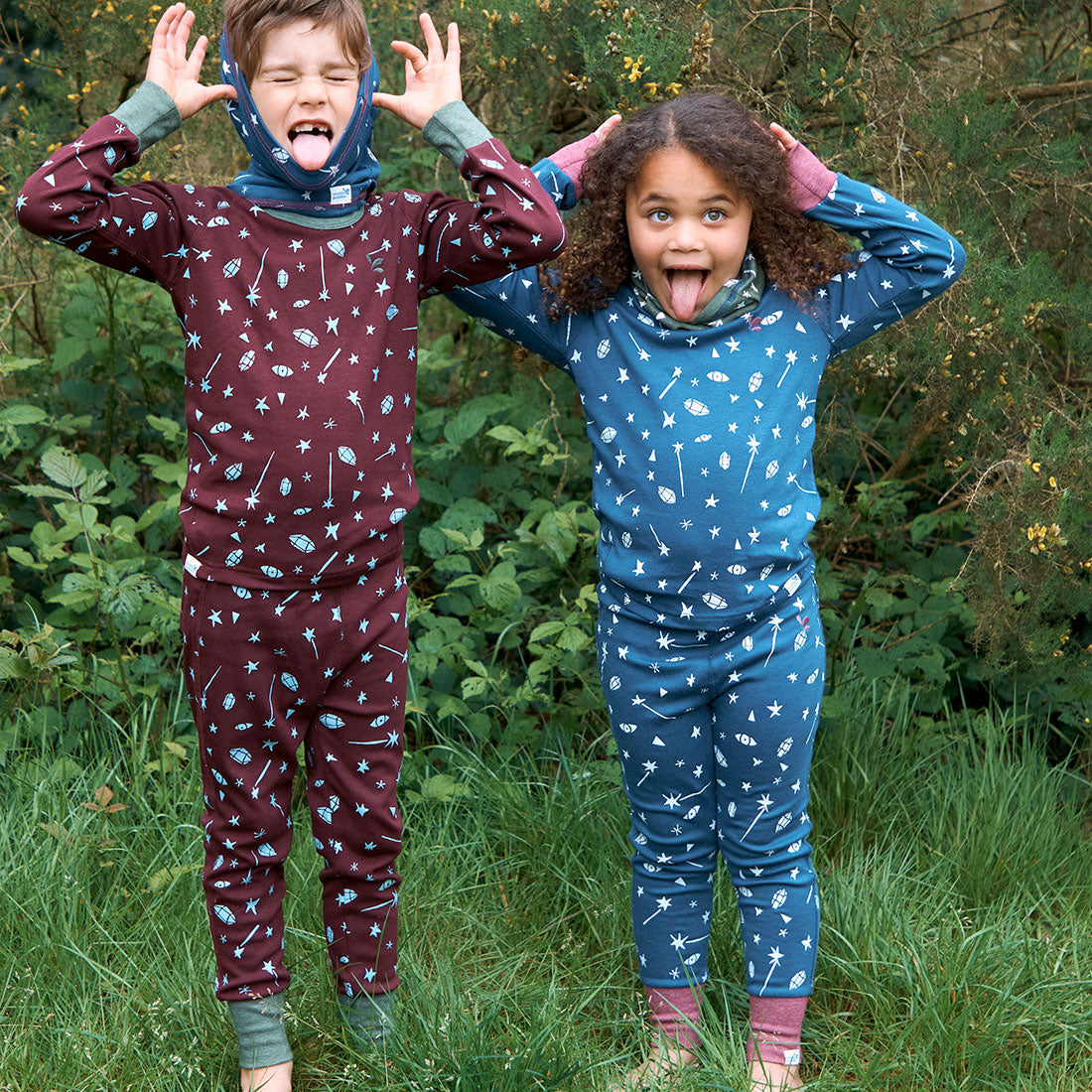 Thermal Baselayer Bottoms Blue - Muddy Puddles Children's Waterproofs