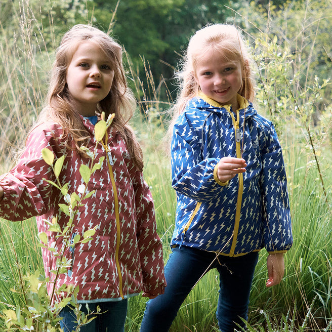 EcoSplash Fleece Lined Jacket Pink - Muddy Puddles Kids' Waterproofs - aw23