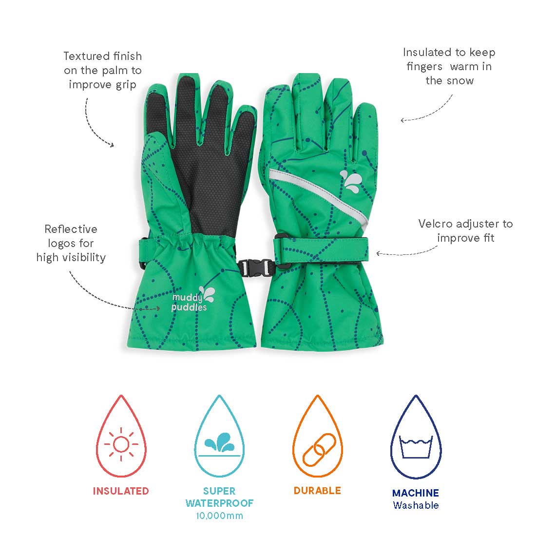 Arctic Ski Gloves Green