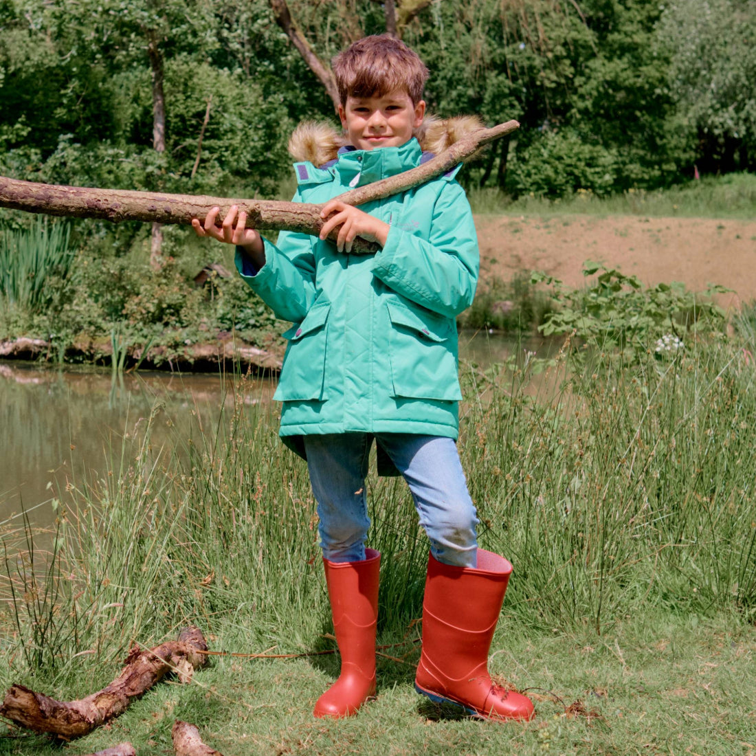 3 in 1 Waterproof Parka Green