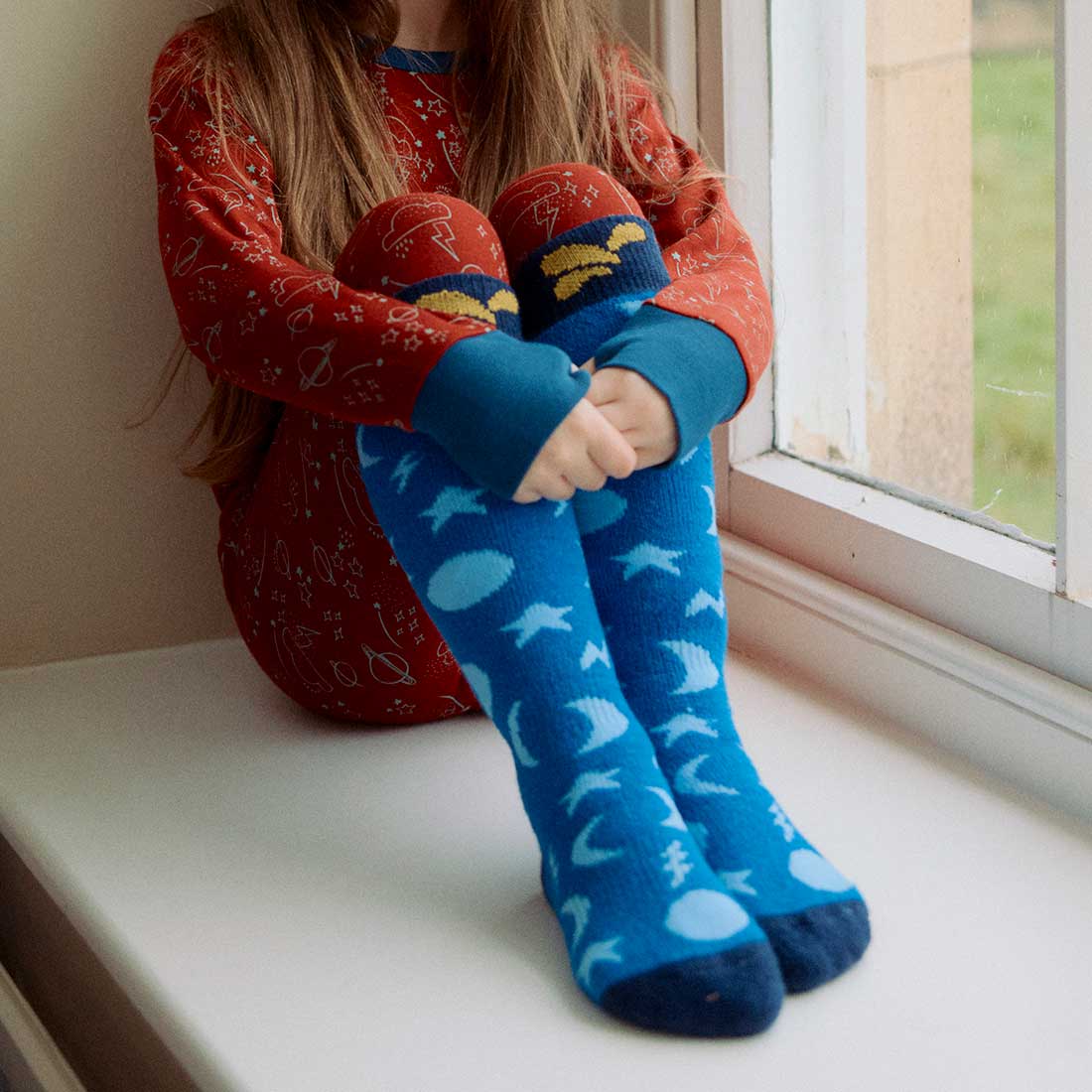 Puddlestomper Welly Socks Blue