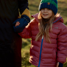 Waterproof Puffer Jacket Pink Muddy Puddles Children s Waterproofs