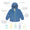 Waterproof Puffer Jacket Blue