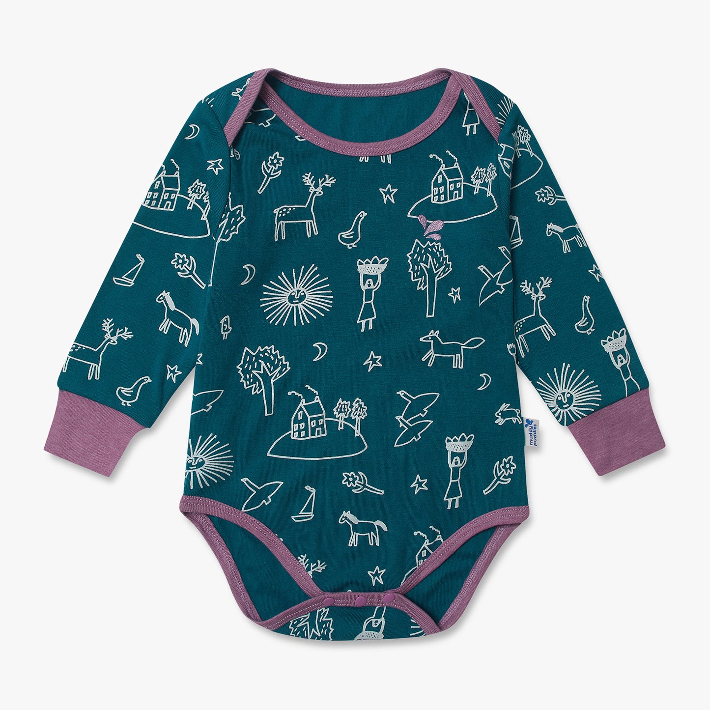 Thermal Baby Grow Green