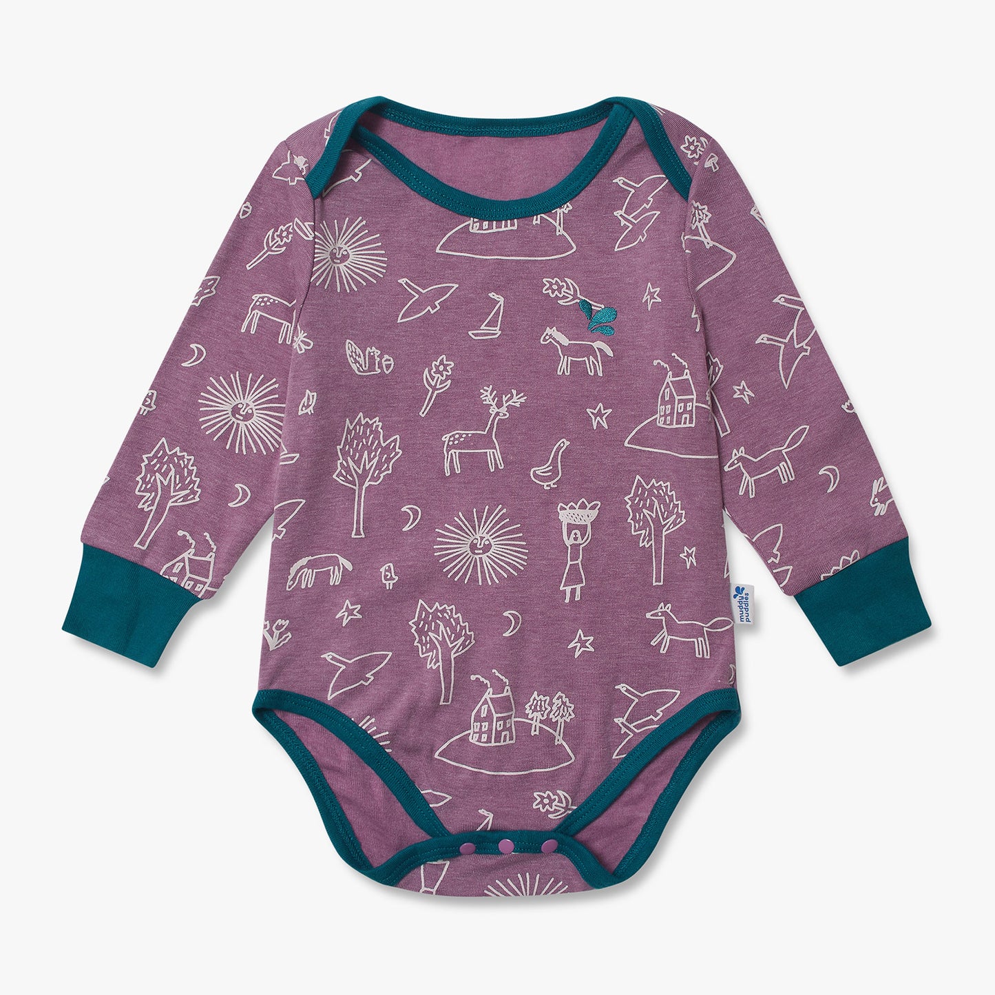 Thermal Baby Grow Dusty Lilac