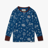 Kids Thermal Top Blue