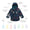 Blizzard Kids Ski Jacket Navy Weather by Muddy Puddles, featuring a weather-themed print, double storm flaps, reflective trims, and waterproof, breathable, and insulated design with eco-friendly materials.
