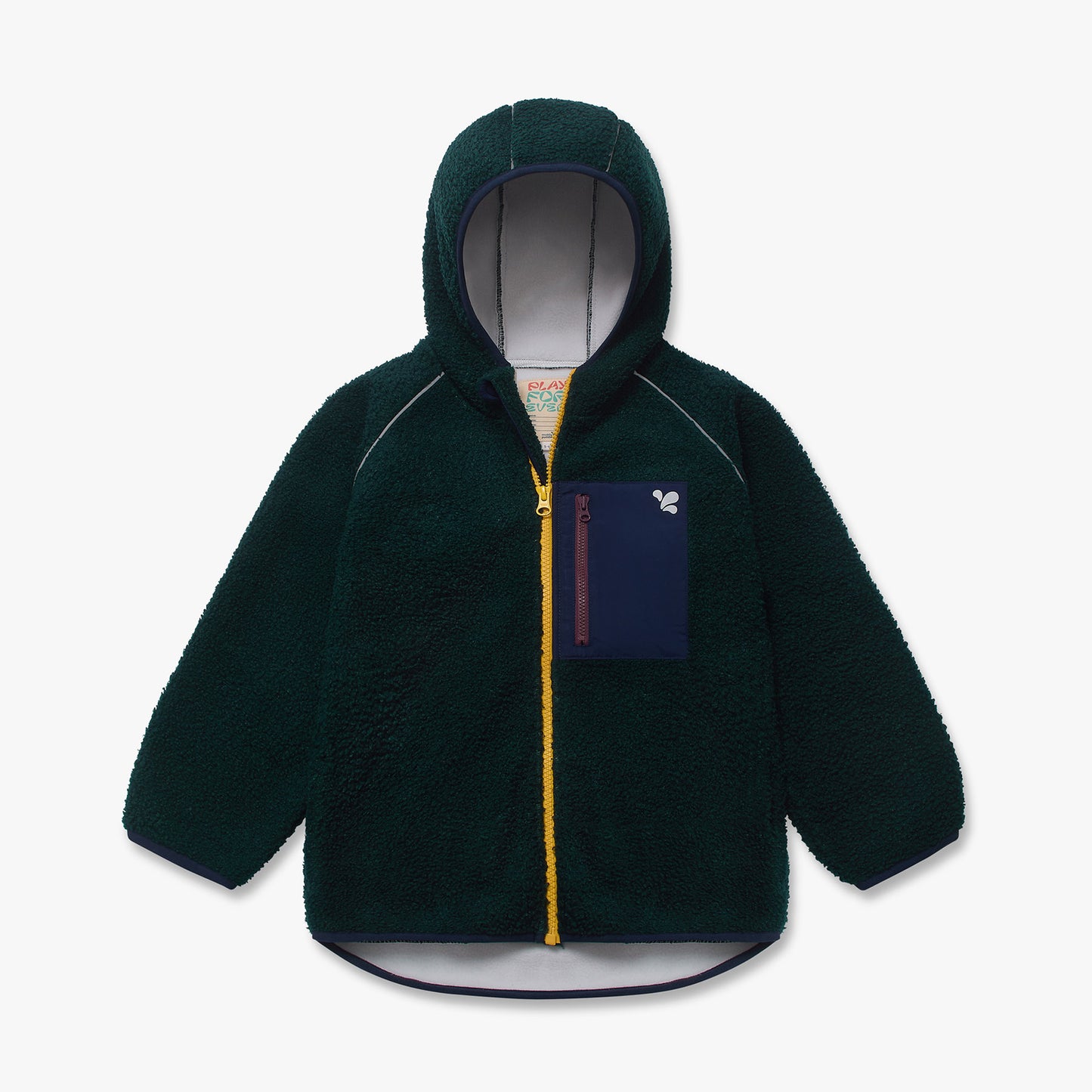 Borg Fleece Jacket Dark Green