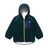 Borg Fleece Jacket Dark Green