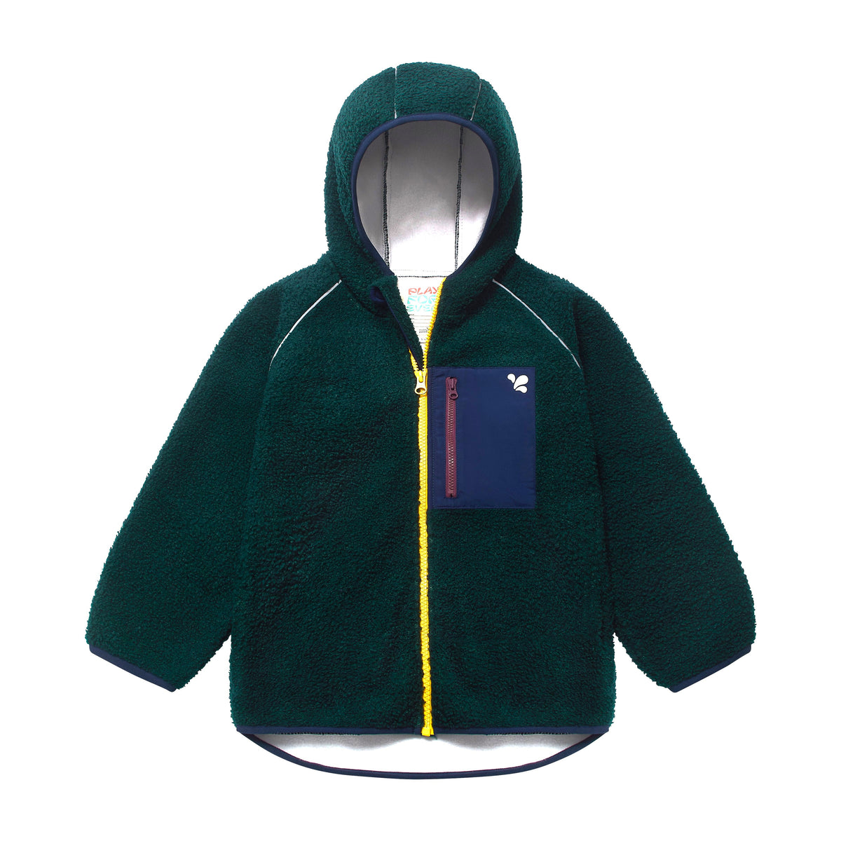 Borg Fleece Jacket Dark Green