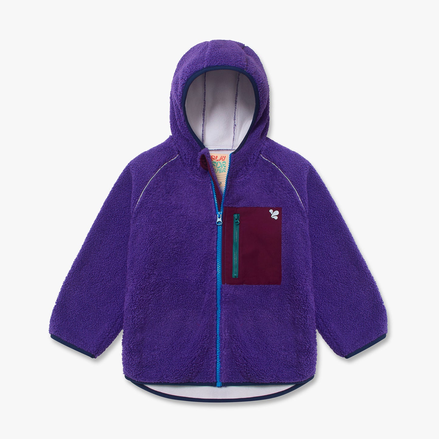 Borg Fleece Jacket Purple