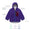 Borg Fleece Jacket Purple: Children's hooded jacket with full-length zipper, ultra-warm fleece, zip-closure chest pocket, side pockets. Made with recycled materials, windproof, machine-washable.