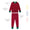 Kids Pyjamas Red Christmas: Soft, warm two-piece set with thumbhole cuffs and brushed interior; jogger pants and top ideal for festive comfort and gifting.