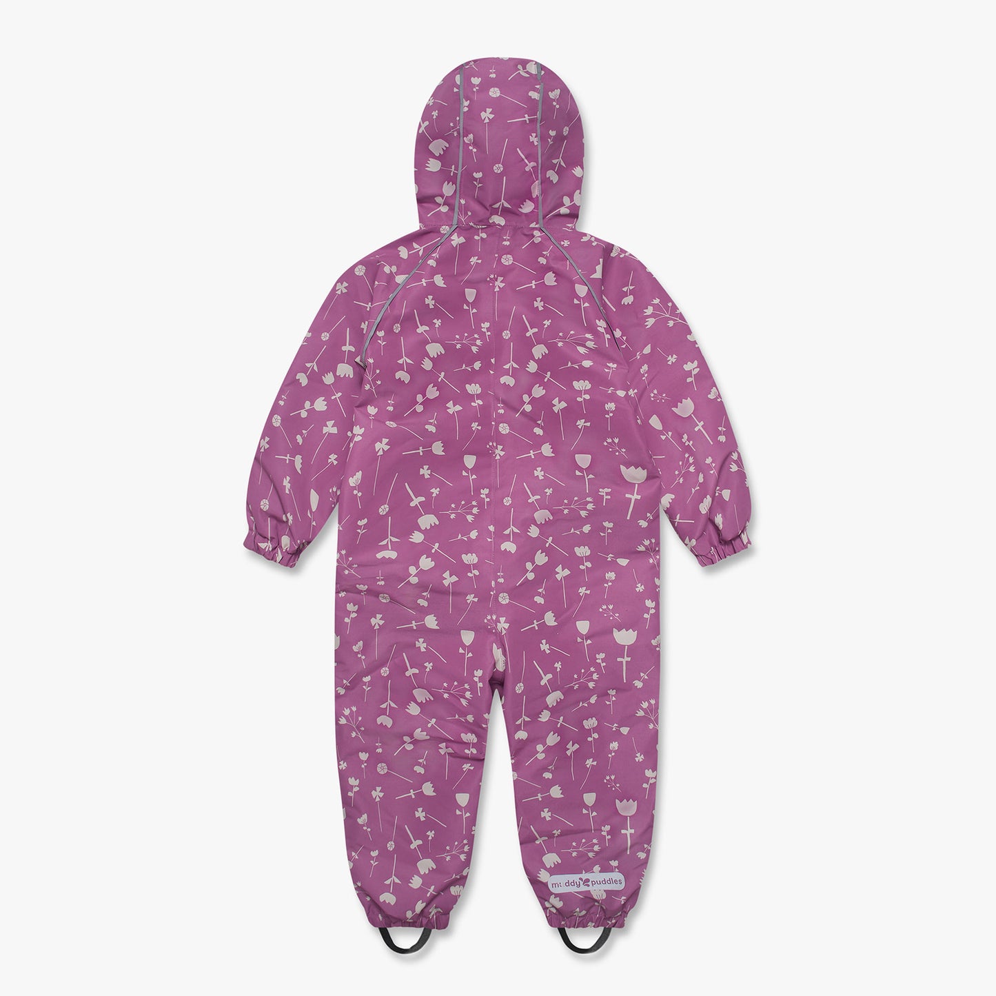 EcoSplash Fleece Lined Waterproof Puddle Suit Pink Floral