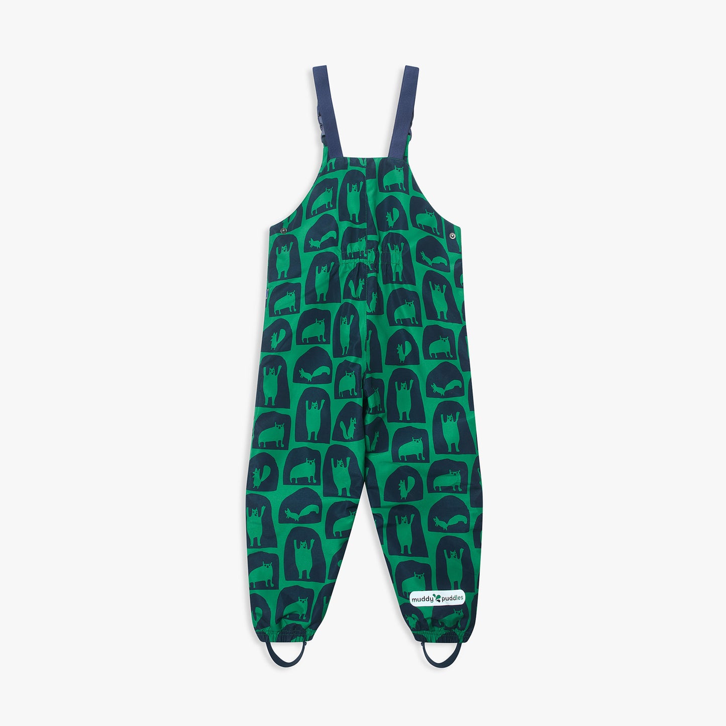 EcoSplash Fleece Lined Waterproof Dungarees Green Cave