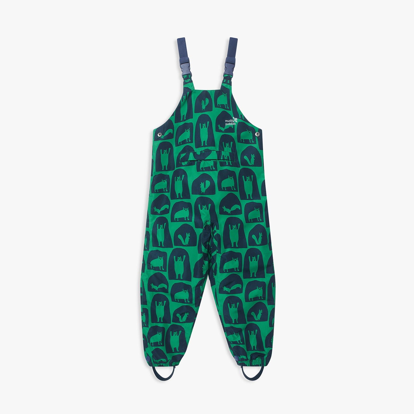 EcoSplash Fleece Lined Waterproof Dungarees Green Cave