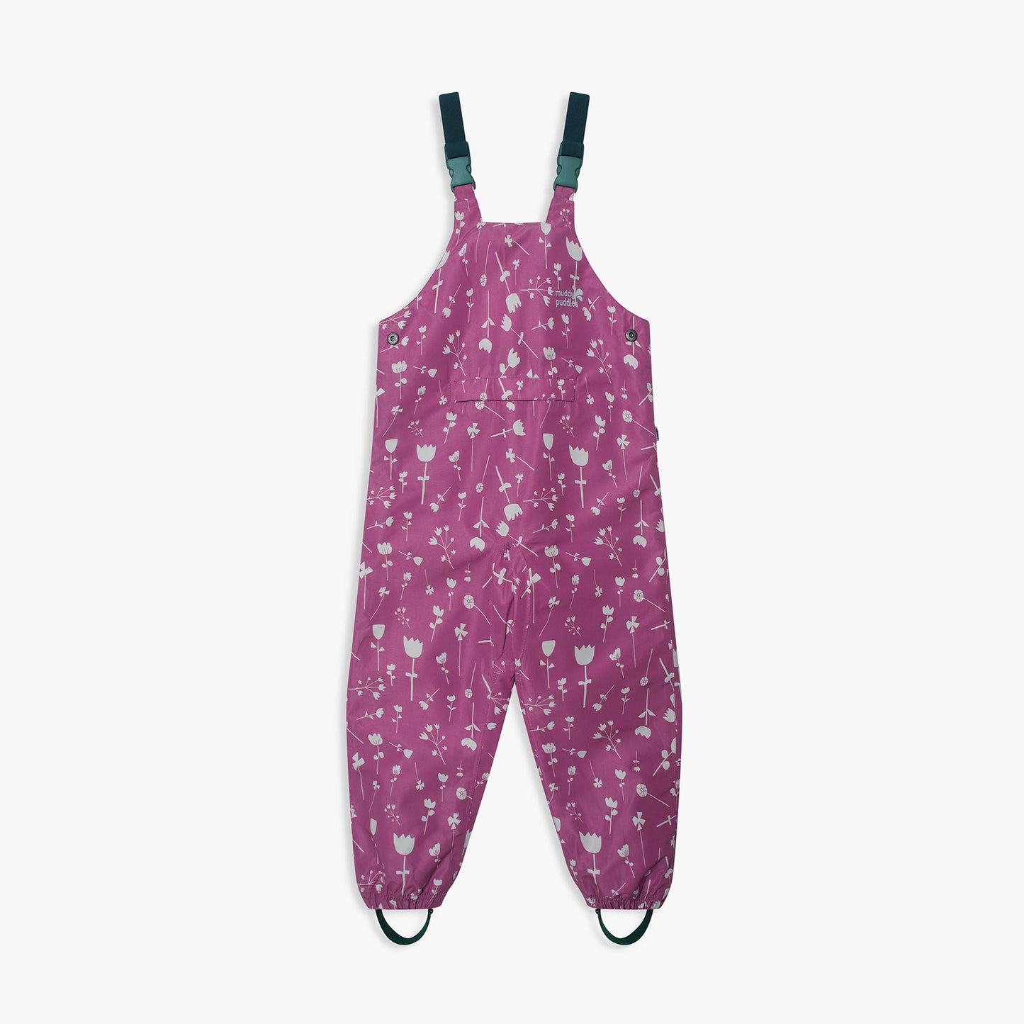 EcoSplash Fleece Lined Waterproof Dungarees Pink Floral