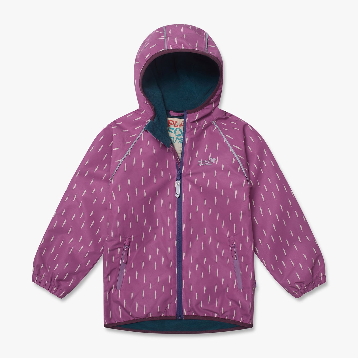 EcoSplash Fleece Lined Waterproof Jacket Pink