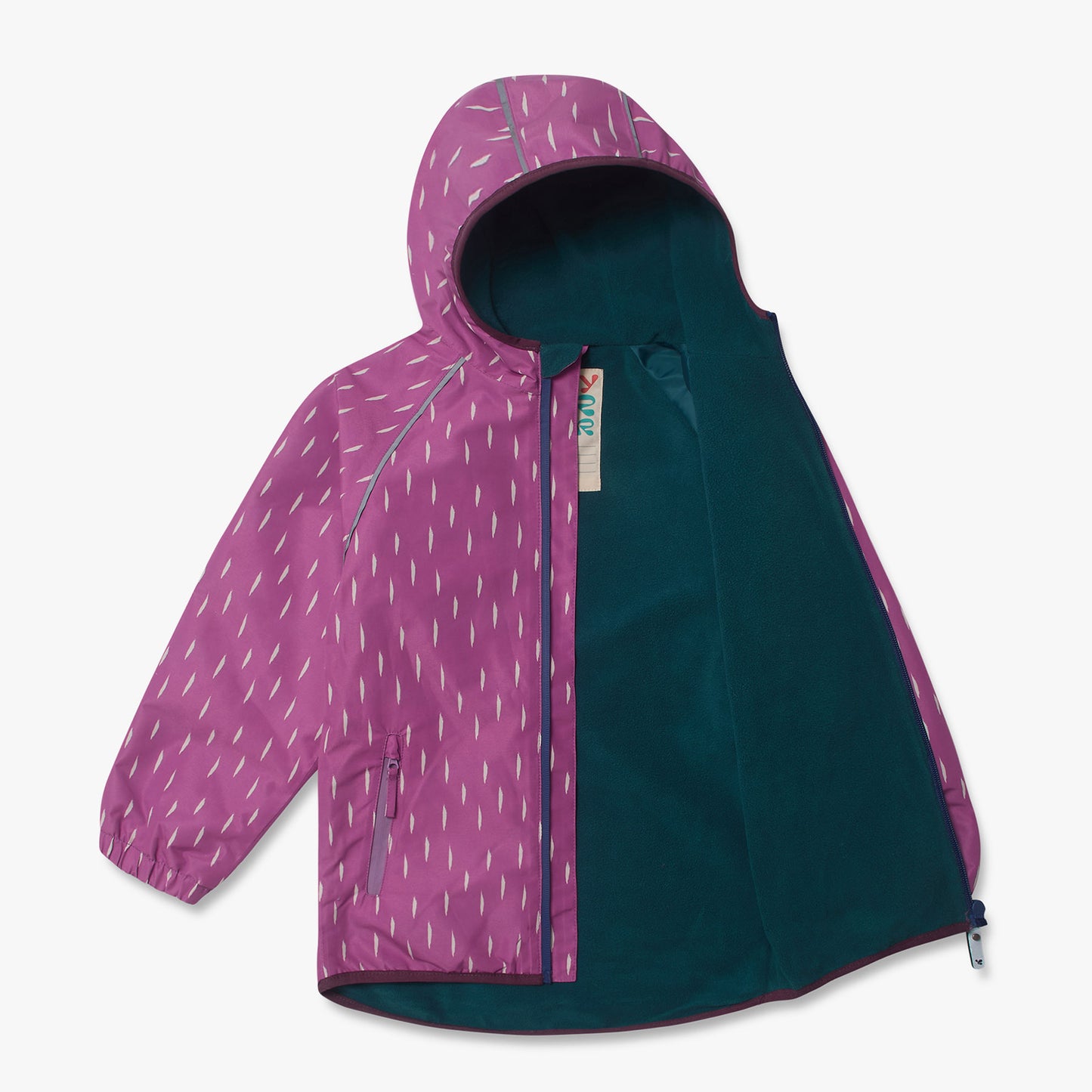EcoSplash Fleece Lined Waterproof Jacket Pink