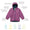EcoSplash Fleece Lined Waterproof Jacket Pink with polar-fleece lining, reflective details, and eco-friendly coating, featuring taped seams and recycled fabric for high-performance weather protection.