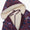 3 in 1 Waterproof Scampsuit Burgundy Animal: A durable children's jacket with a purple shell, navy and pink print, and cream fleece lining, offering waterproof protection.
