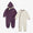 3 in 1 Waterproof Scampsuit Burgundy Animal featuring a durable, waterproof outer shell with a leopard-star print and a removable cream fleece liner, perfect for outdoor adventures.