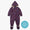 3 in 1 Waterproof Scampsuit Burgundy Animal: A durable, hooded infant snowsuit with asymmetrical zipper, sherpa-lined hood, fold-over mitts, and removable foot coverings.