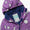 Blizzard Kids Ski Jacket Lilac Weather: Durable, waterproof children’s hooded jacket with fleece-lined collar, zipper, Velcro tabs, and celestial print, from Muddy Puddles Children's Waterproofs.