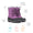 Snow Boots Lilac with vegan suede upper, removable thermal lining, elastic drawcord, durable waterproof rubber outsole, showcasing waterproof, super warm, and durable features for children's winter wear.