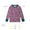 Kids Thermal Top Pink with doodle designs, featuring soft, warm, wickable fabric, brushed inside for coziness, and thumbholes to keep sleeves in place. Breathable, machine washable, and durable.
