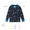 Kids Thermal Top Navy featuring cozy, wickable fabric with hand-drawn motifs, thumb-holes, and breathable, machine-washable material. Ideal for warmth and comfort in outdoor adventures.