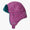 Trapper Hat Pink: Children's winter hat with teal fleece lining and earflaps, designed for durability and warmth in outdoor adventures.