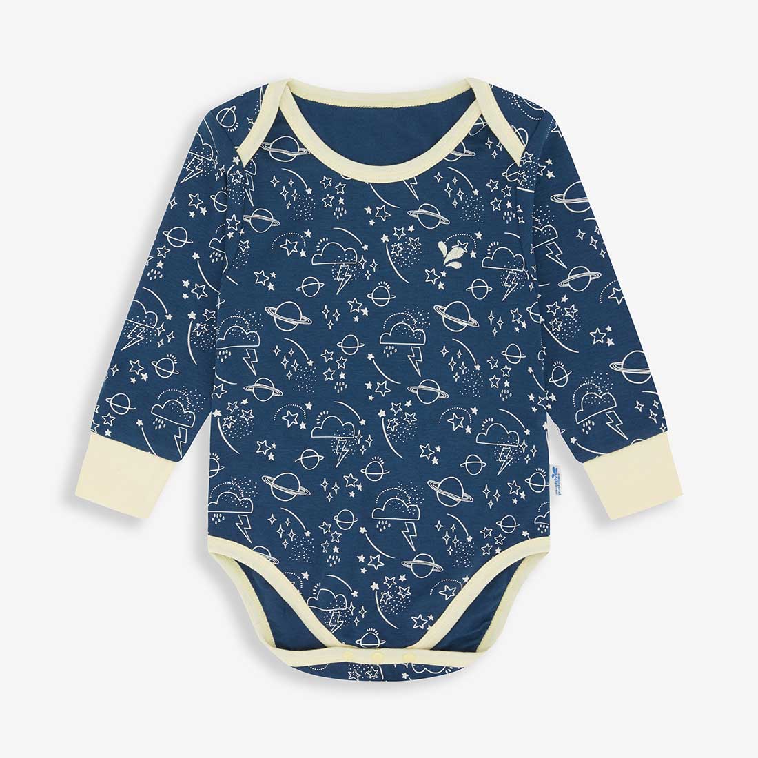 Navy fashion blue baby grow