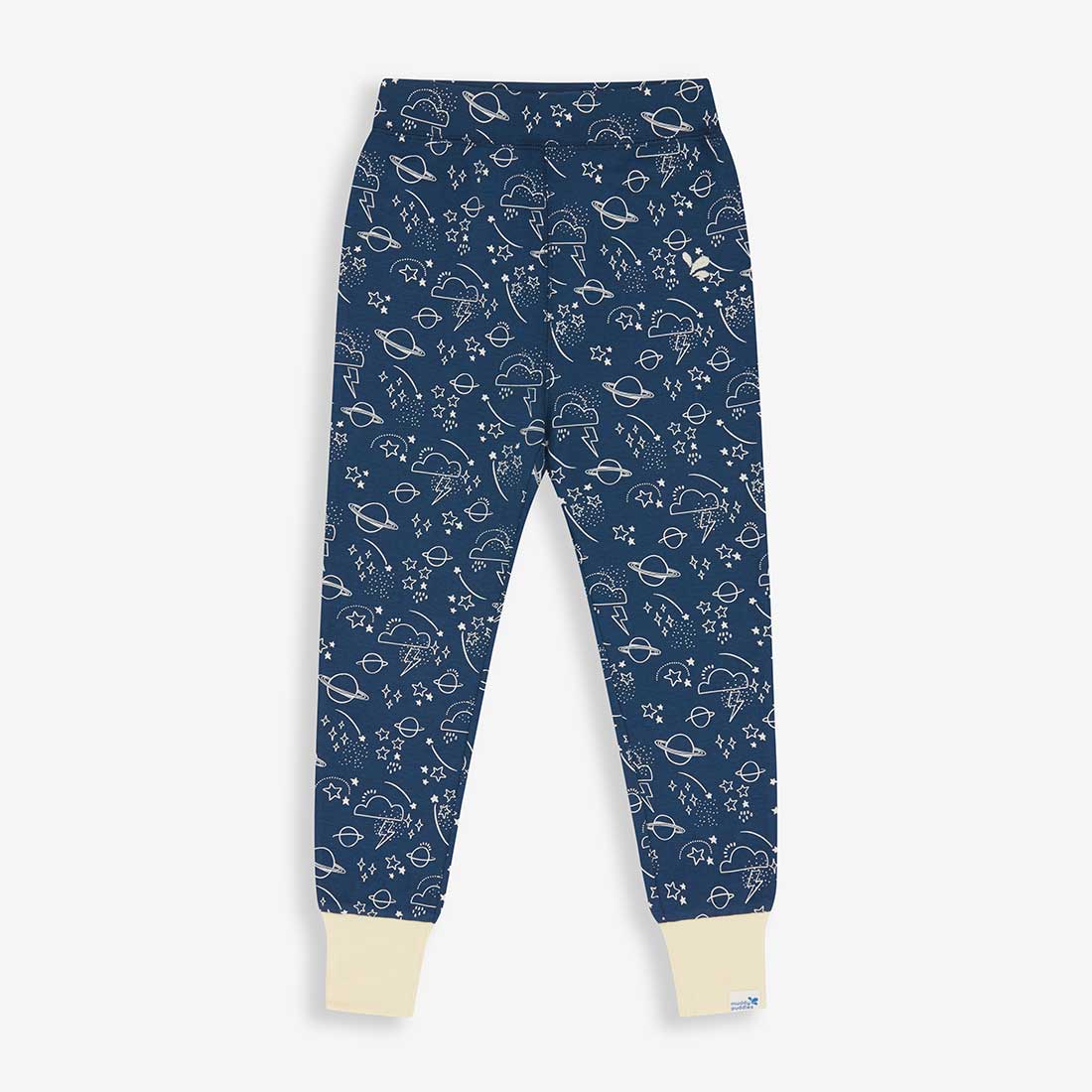 Kids Thermal Leggings Navy Sky