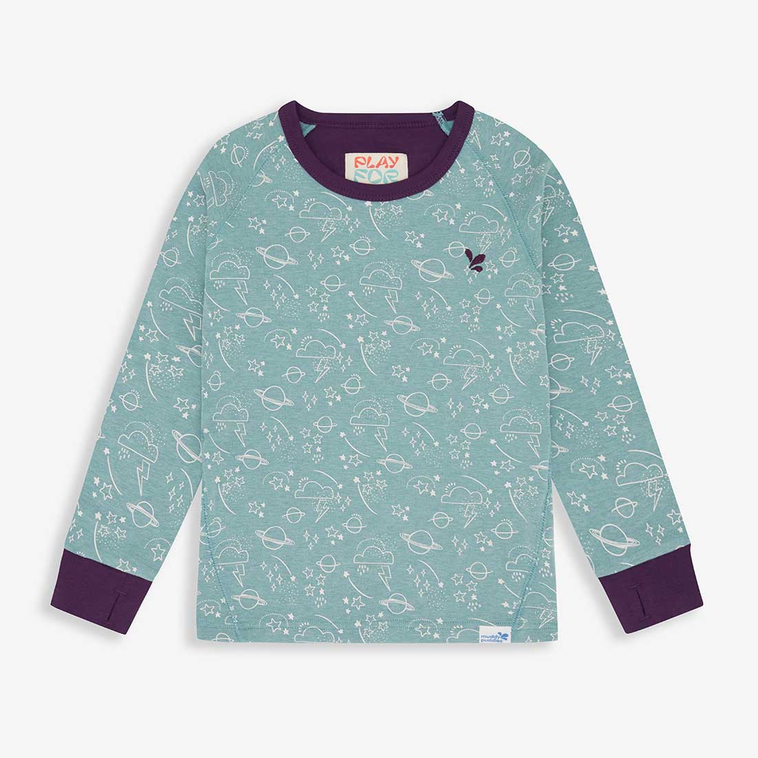 Kids Thermal Top Green Sage