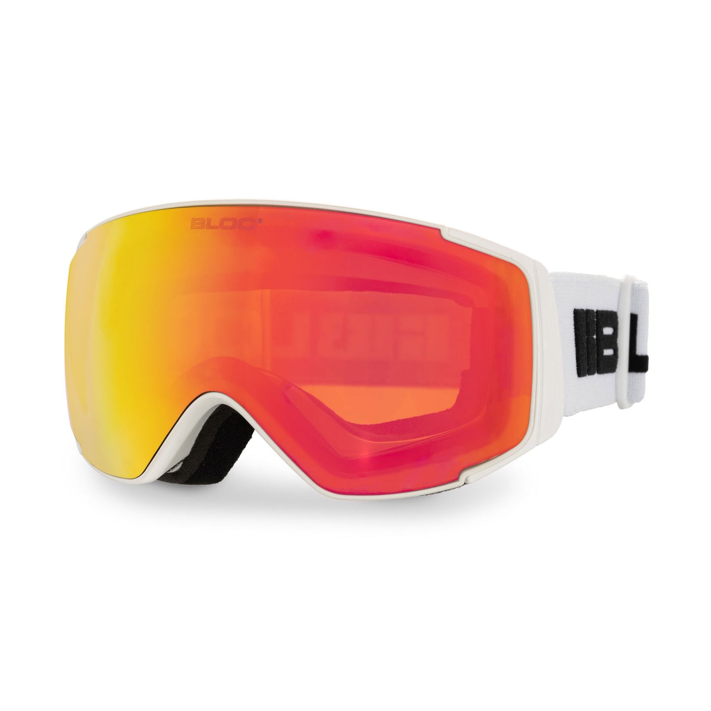 Bloc Mercury Ski Goggles White Frame Orange