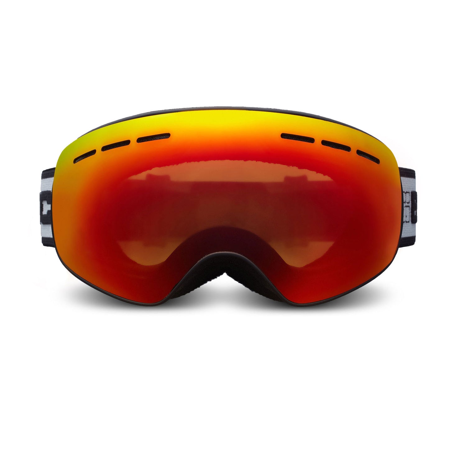 Bloc Moon Ski Goggles Black Frame Red