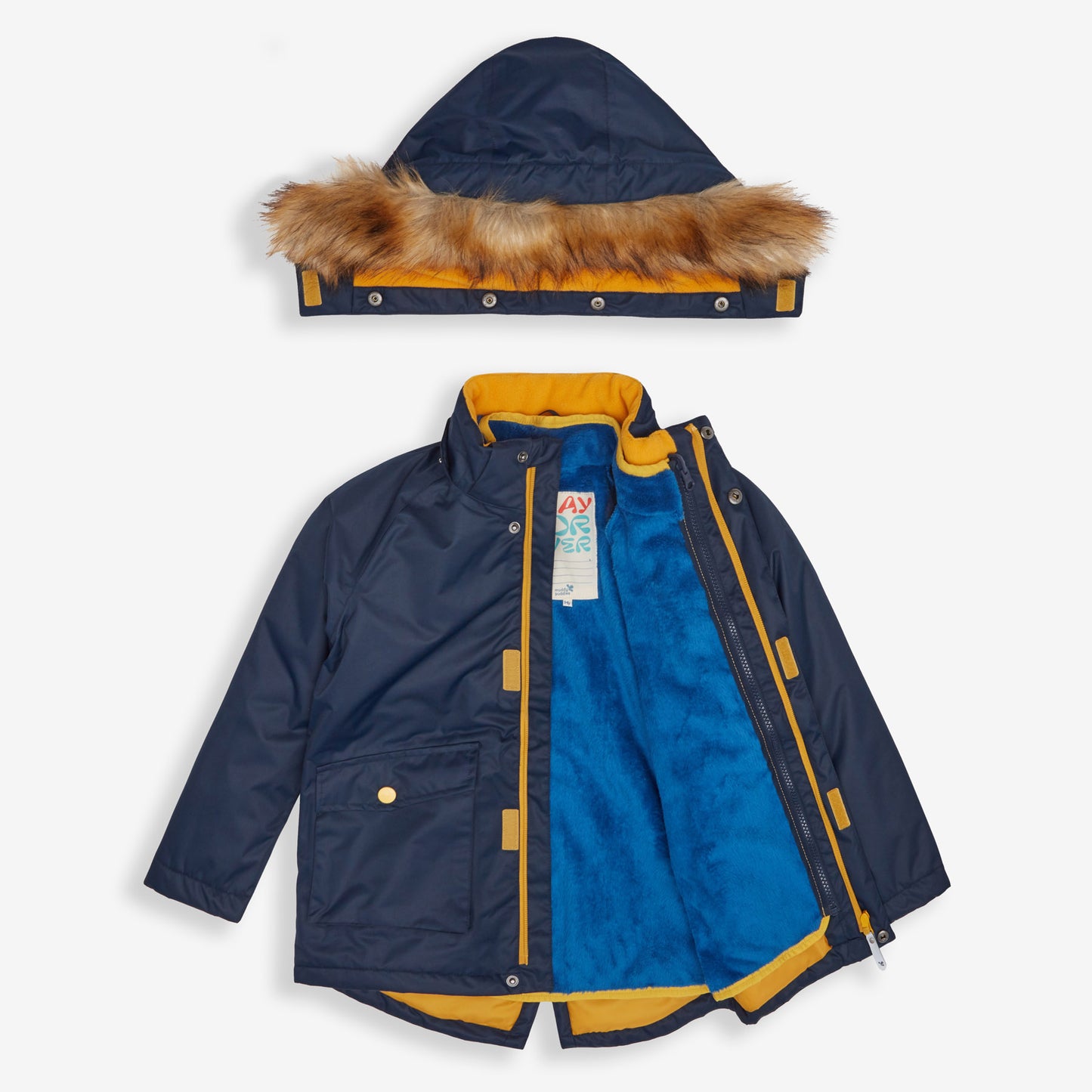 3 in 1 Waterproof Parka Navy