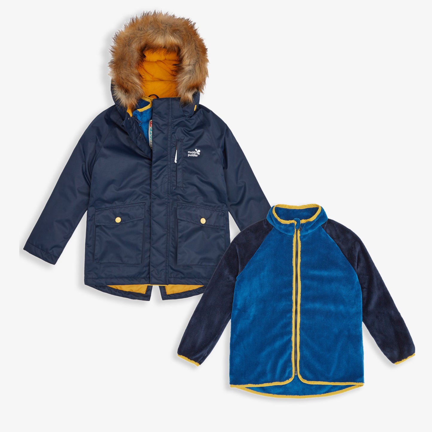 3 in 1 Waterproof Parka Navy