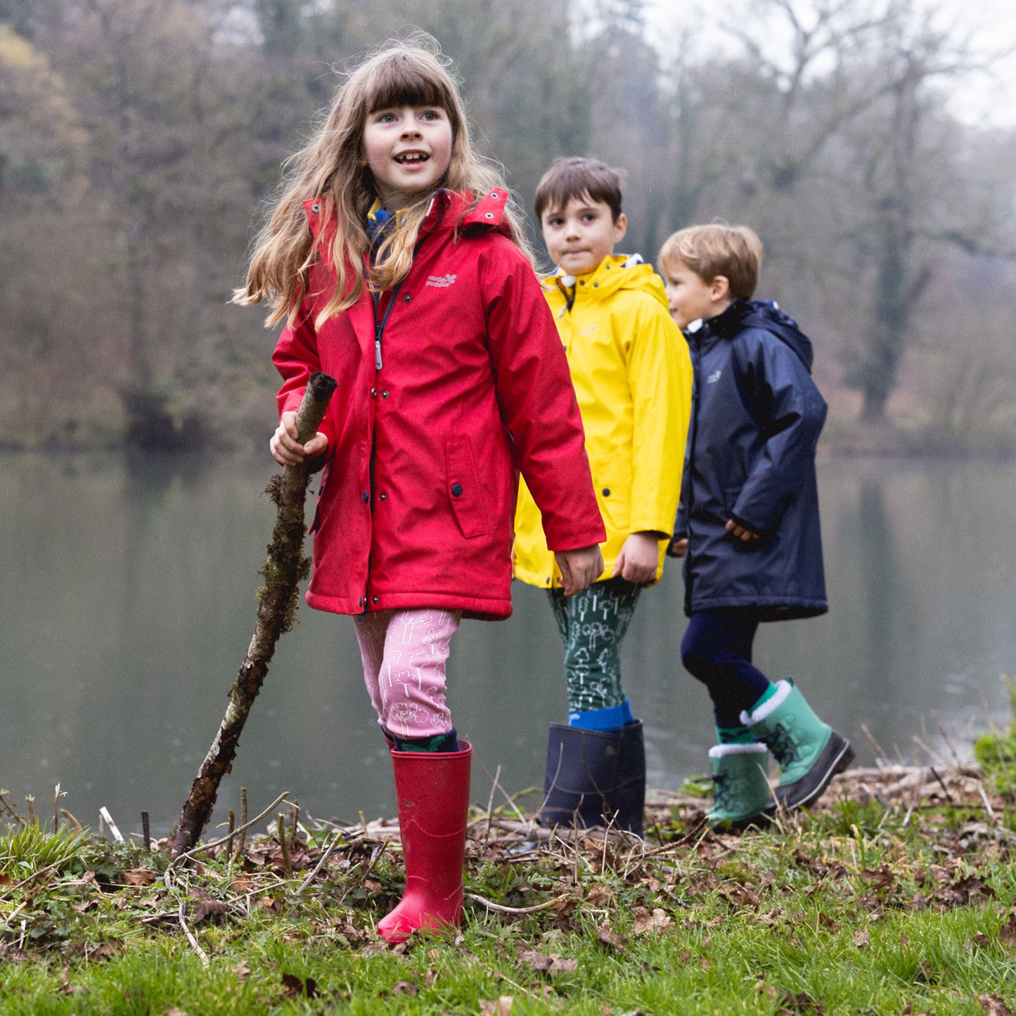 Puddleflex Waterproof Fleece Lined Jacket Red