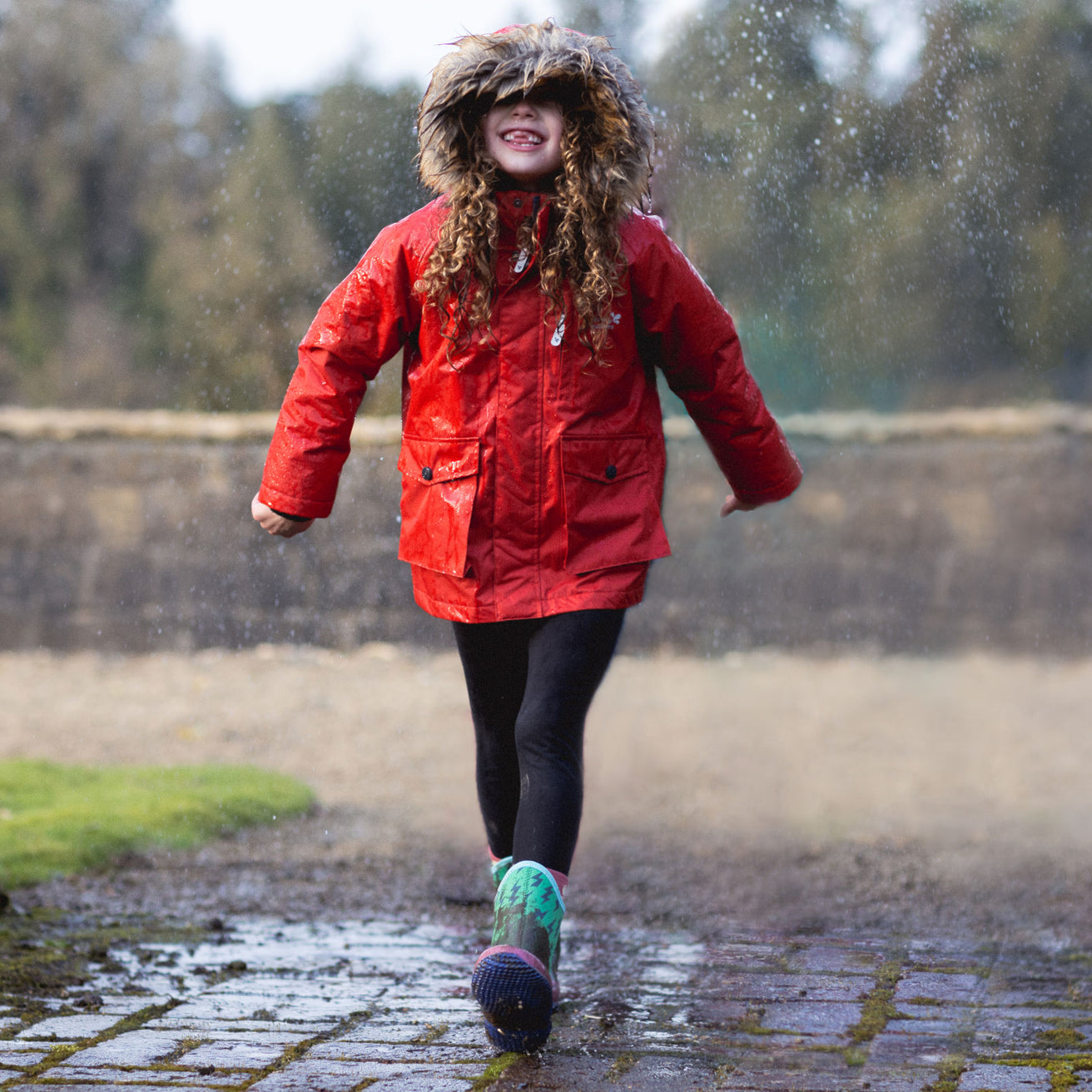 3 in 1 Waterproof Parka Red Kids - Muddy Puddles