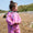 EcoLight Lightweight Waterproof Puddle Suit Pink Starfish