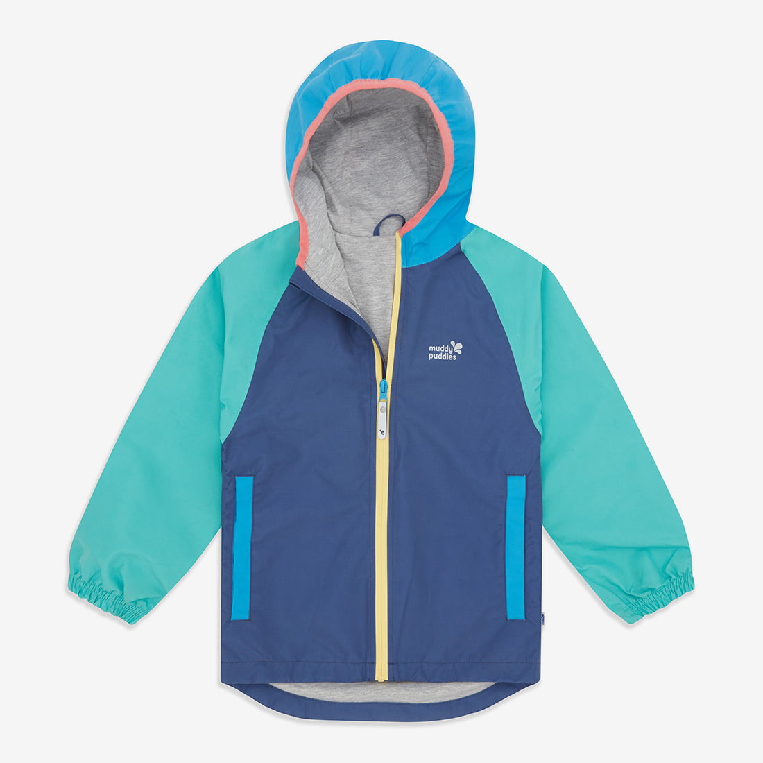 EcoLight Lightweight Waterproof Jacket Blue Colourblock