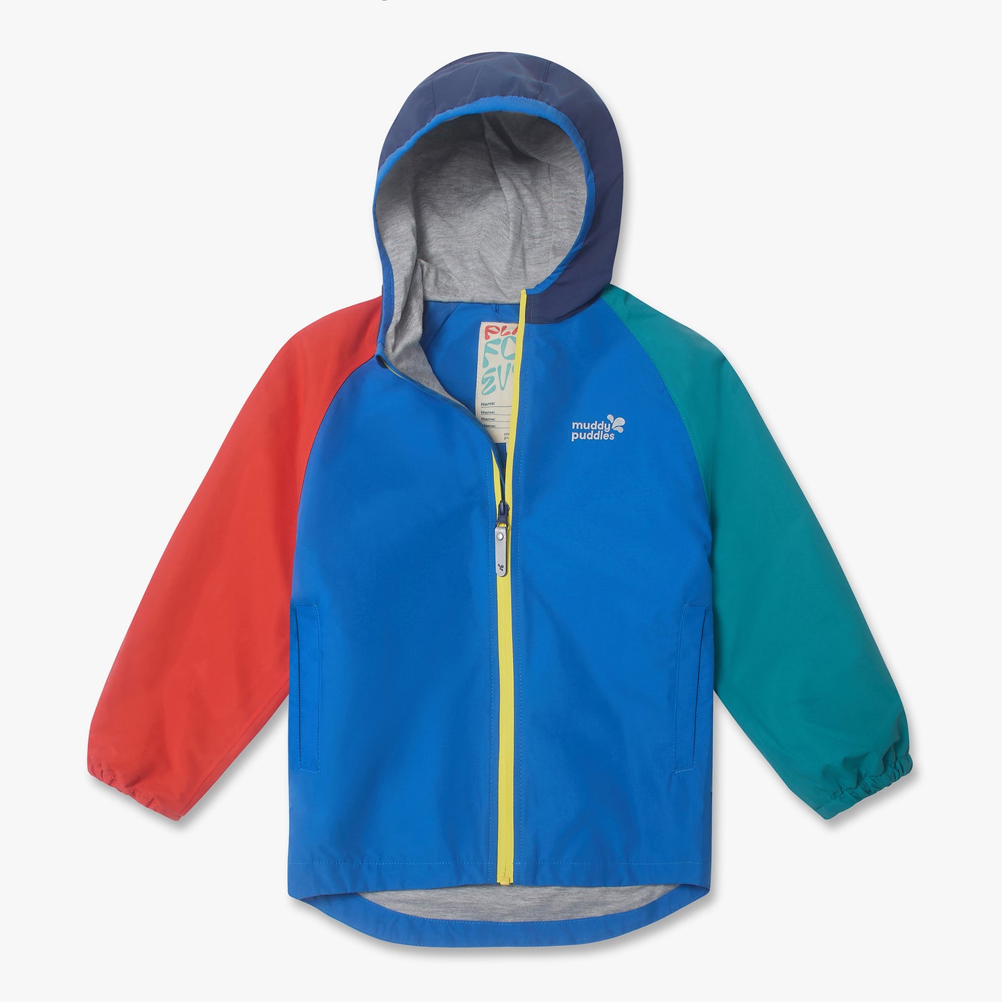 EcoLight Lightweight Waterproof Jacket Blue Colourblock