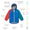 EcoLight Lightweight Waterproof Jacket Blue Colourblock