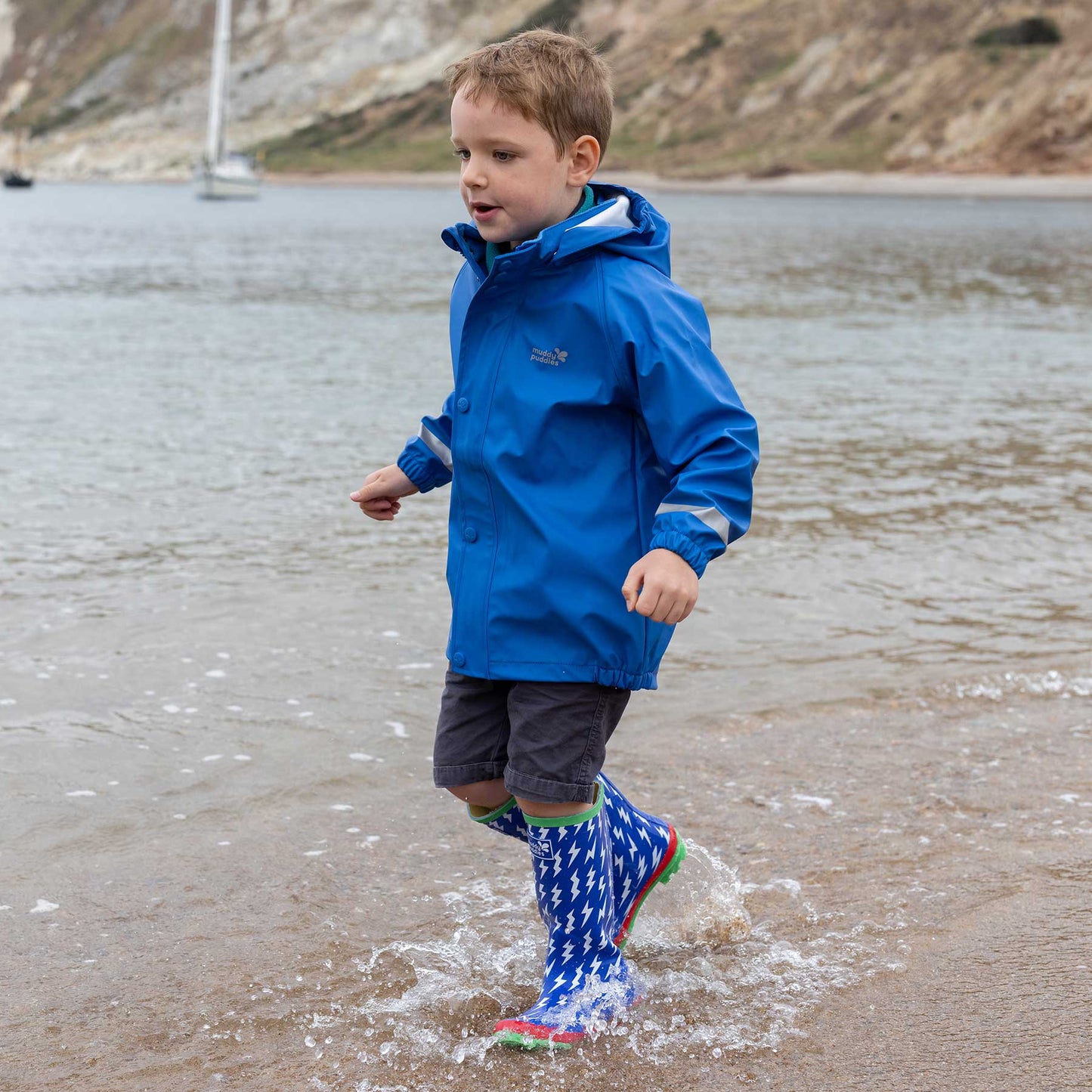 Rainy Day Waterproof Jacket Blue - Muddy Puddles Children's Waterproofs