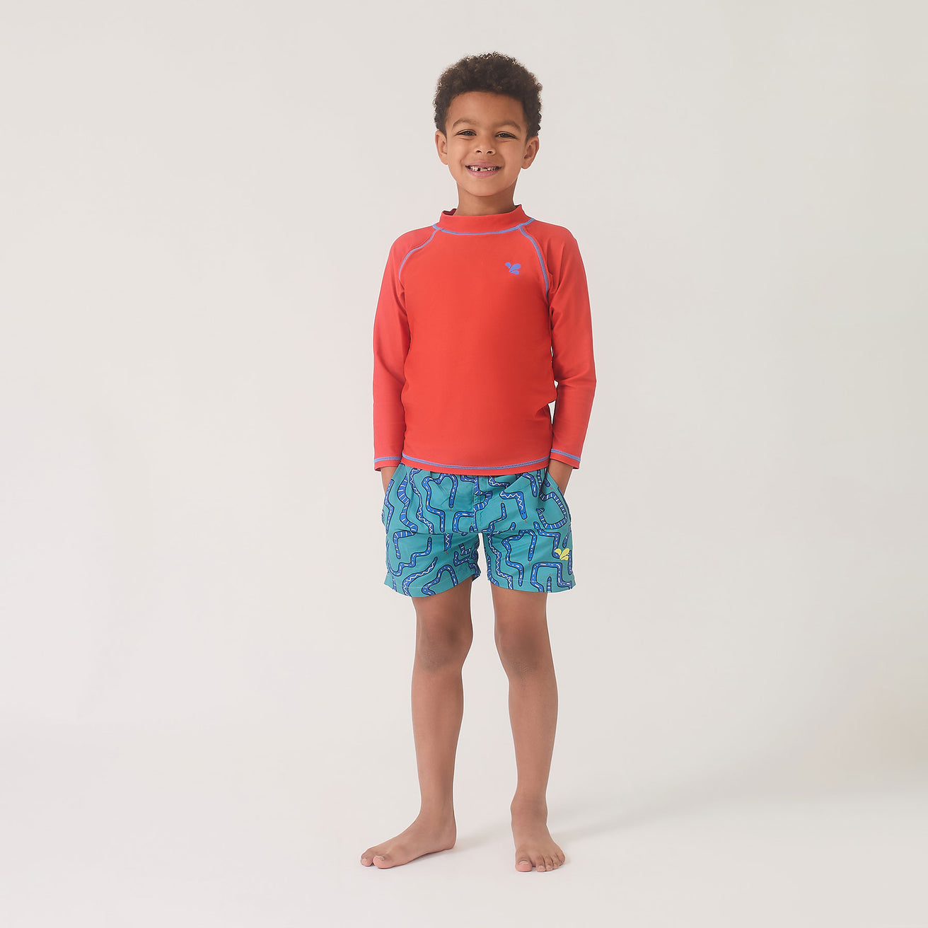 UV Protective Rash Vest Red Kids - Muddy Puddles